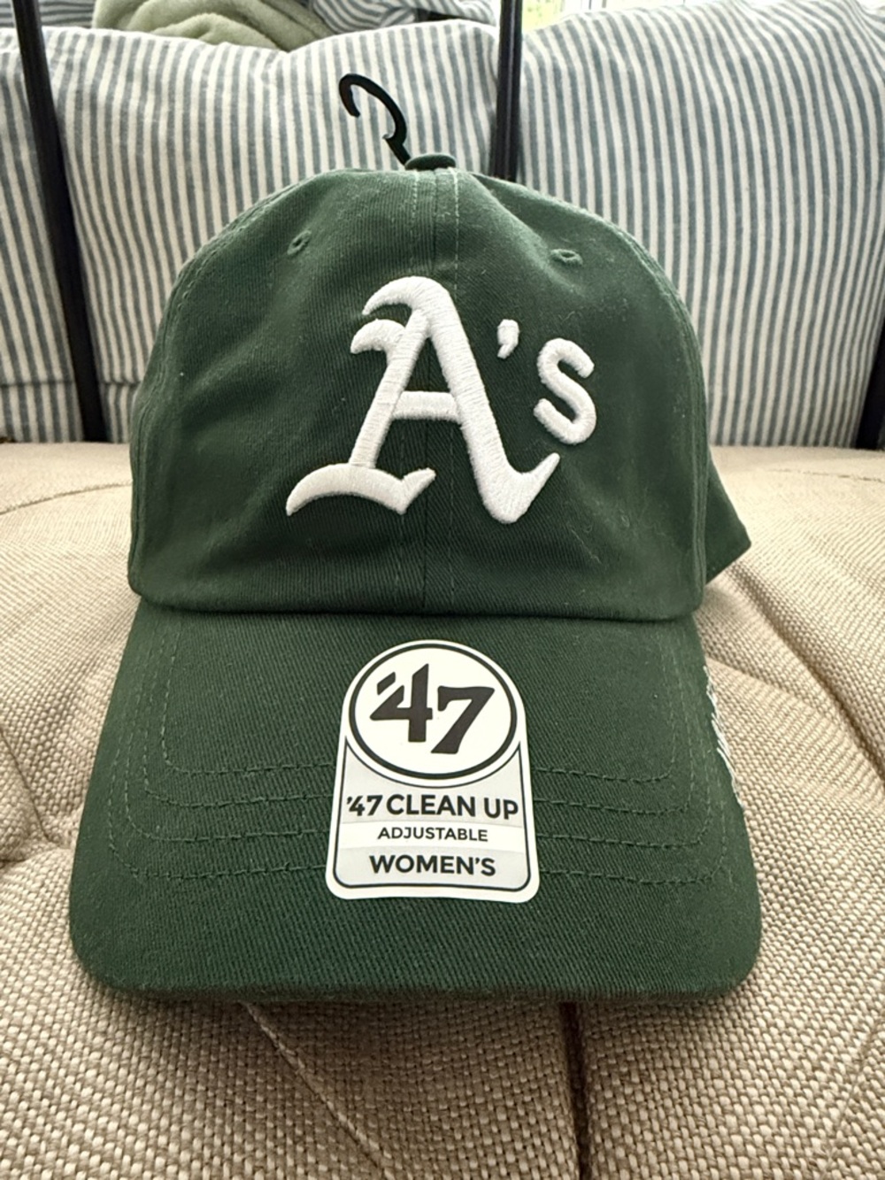 '47 Women's A's Dark Green Baseball Cap with White Logo